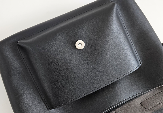レザー調クロスマグネットボタンショルダーバッグ | 詳細画像30