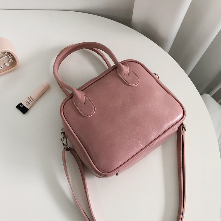 レザー調ジップアップストラップショルダーバッグハンドバッグストラップセット(バックルあり) | 詳細画像24