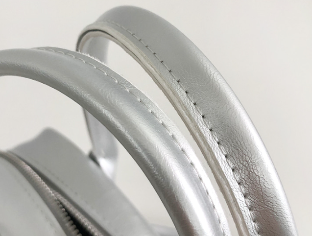 レザー調ジップアップストラップショルダーバッグハンドバッグストラップセット(バックルあり) | 詳細画像31