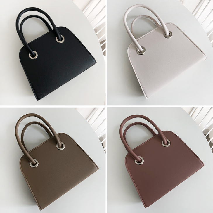 レザー調ジップアップHラインDリングショルダーバッグハンドバッグストラップセット(バックルあり) | 詳細画像5