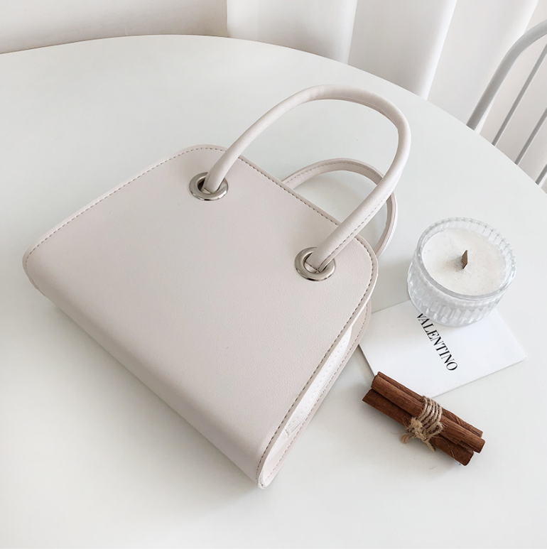 レザー調ジップアップHラインDリングショルダーバッグハンドバッグストラップセット(バックルあり) | 詳細画像14