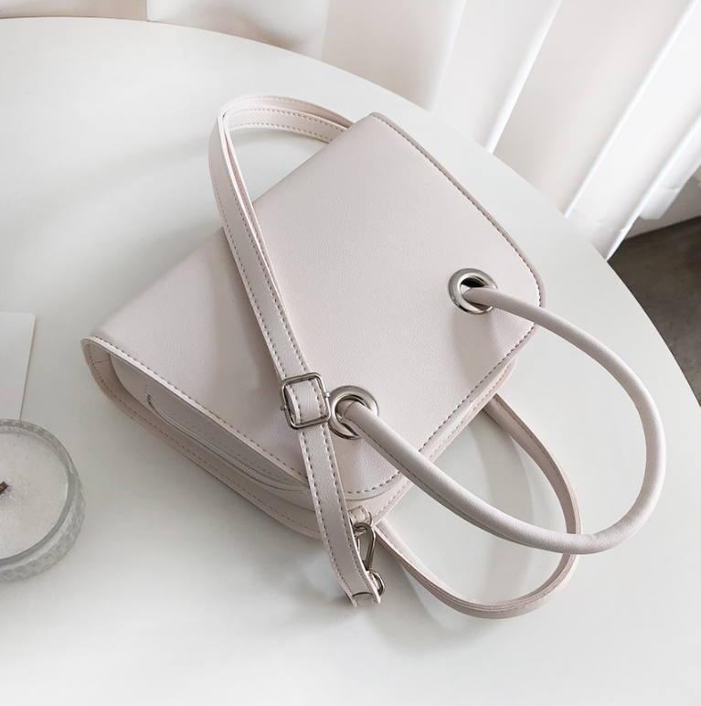 レザー調ジップアップHラインDリングショルダーバッグハンドバッグストラップセット(バックルあり) | 詳細画像16