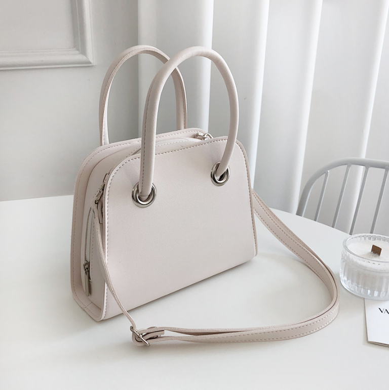 レザー調ジップアップHラインDリングショルダーバッグハンドバッグストラップセット(バックルあり) | 詳細画像17