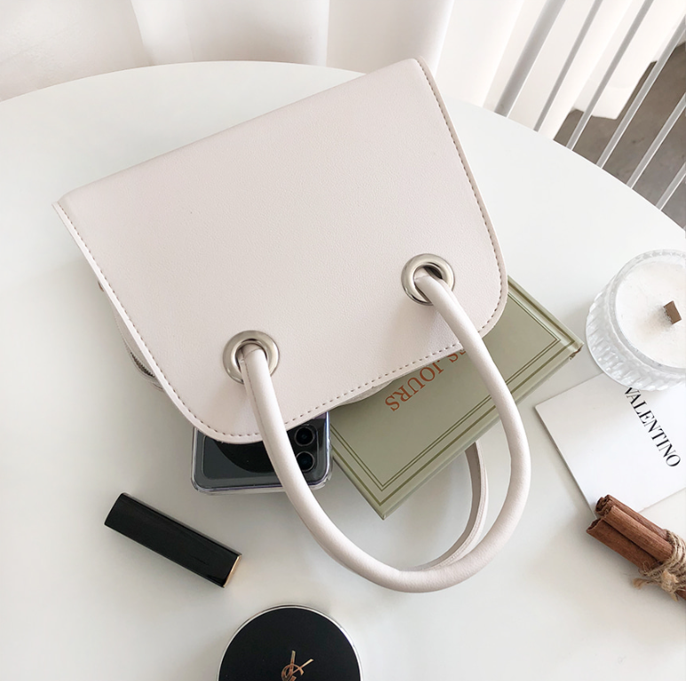 レザー調ジップアップHラインDリングショルダーバッグハンドバッグストラップセット(バックルあり) | 詳細画像18