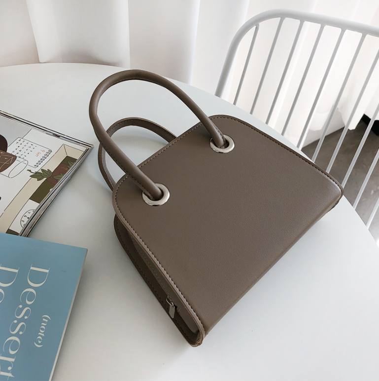 レザー調ジップアップHラインDリングショルダーバッグハンドバッグストラップセット(バックルあり) | 詳細画像20