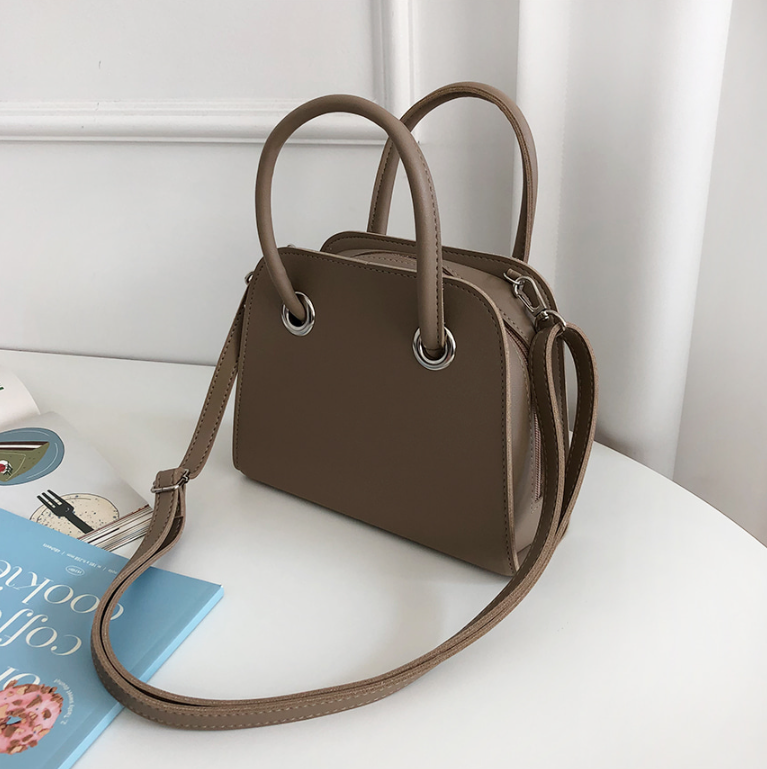 レザー調ジップアップHラインDリングショルダーバッグハンドバッグストラップセット(バックルあり) | 詳細画像21