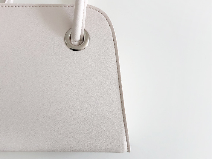 レザー調ジップアップHラインDリングショルダーバッグハンドバッグストラップセット(バックルあり) | 詳細画像24