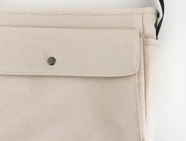 キャンバスジップアップバックルスナップボタンベルクロショルダーバッグ | 詳細画像21