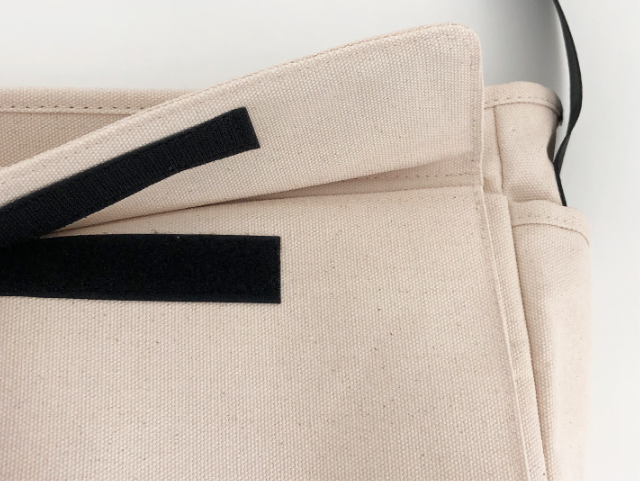 キャンバスジップアップバックルスナップボタンベルクロショルダーバッグ | 詳細画像22