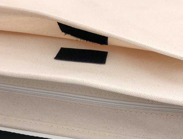 キャンバスジップアップバックルスナップボタンベルクロショルダーバッグ | 詳細画像24