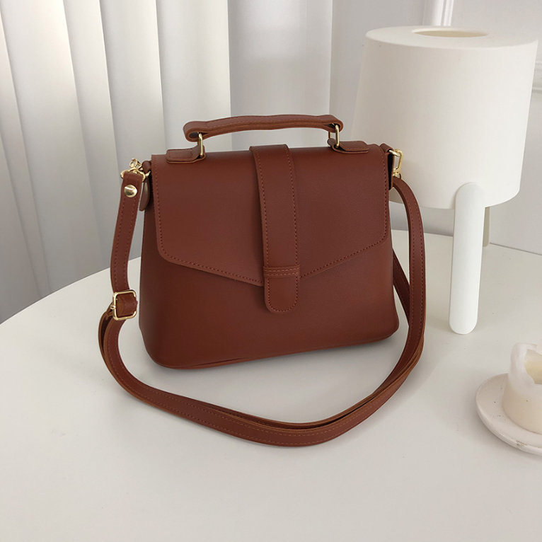 レザー調ジップアップDリングマグネットボタンショルダーバッグハンドバッグストラップセット(バックルあり) | 詳細画像29