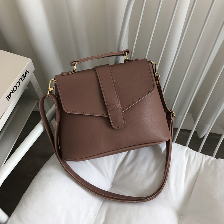 レザー調ジップアップDリングマグネットボタンショルダーバッグハンドバッグストラップセット(バックルあり) | 詳細画像36