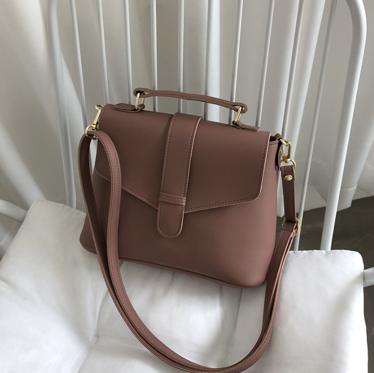 レザー調ジップアップDリングマグネットボタンショルダーバッグハンドバッグストラップセット(バックルあり) | 詳細画像37