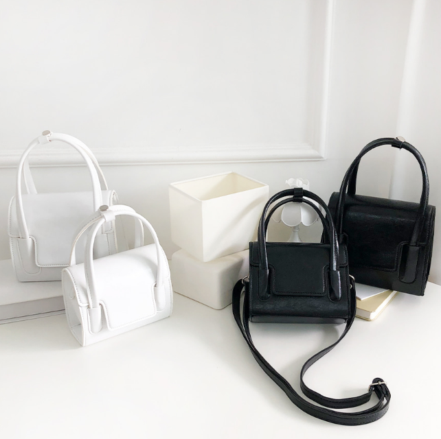 レザー調Dリングマグネットボタンハンドバッグストラップセット(バックルあり) | 詳細画像6