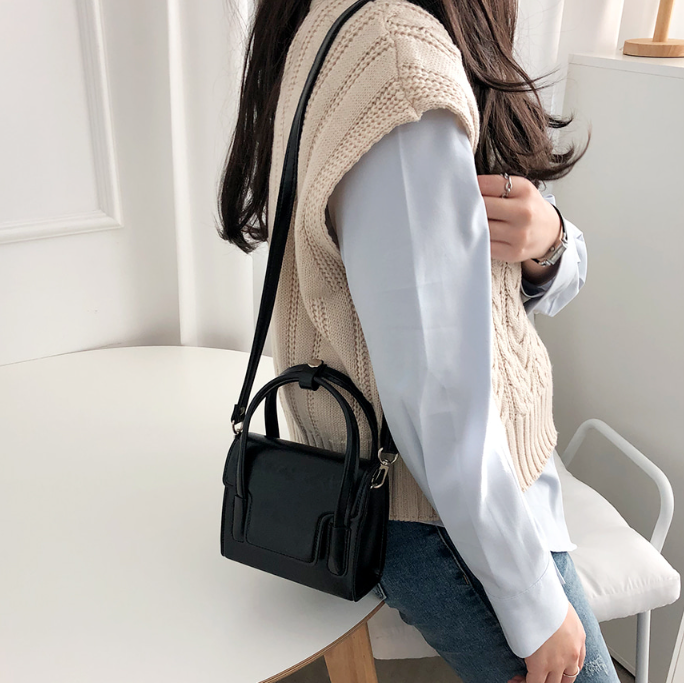 レザー調Dリングマグネットボタンハンドバッグストラップセット(バックルあり) | 詳細画像2