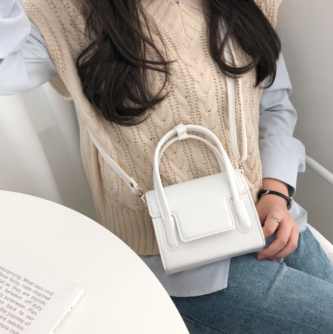 レザー調Dリングマグネットボタンハンドバッグストラップセット(バックルあり) | 詳細画像4