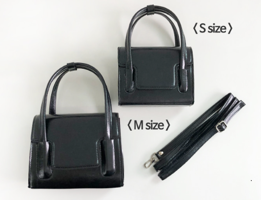 レザー調Dリングマグネットボタンハンドバッグストラップセット(バックルあり) | 詳細画像14