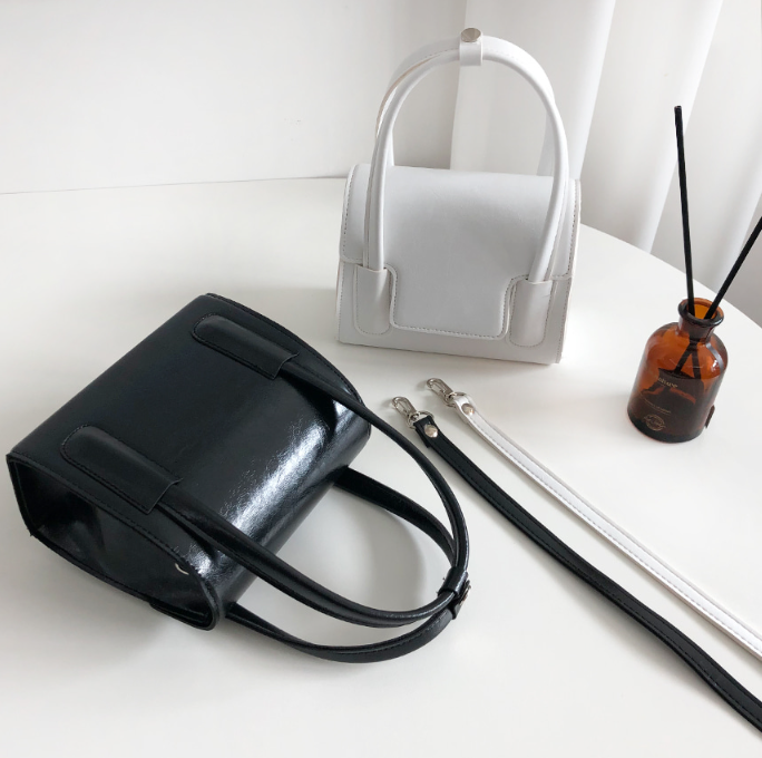 レザー調Dリングマグネットボタンハンドバッグストラップセット(バックルあり) | 詳細画像17