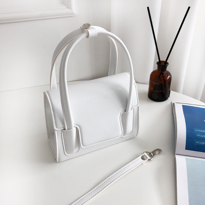 レザー調Dリングマグネットボタンハンドバッグストラップセット(バックルあり) | 詳細画像18