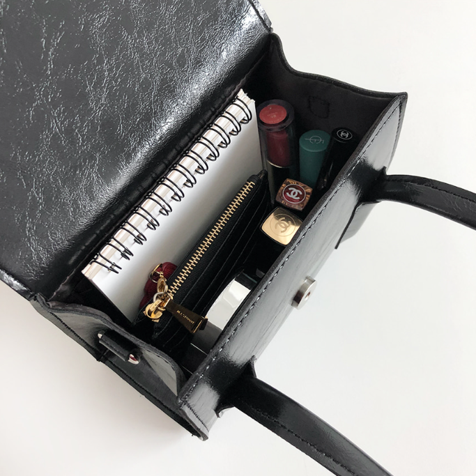 レザー調Dリングマグネットボタンハンドバッグストラップセット(バックルあり) | 詳細画像22