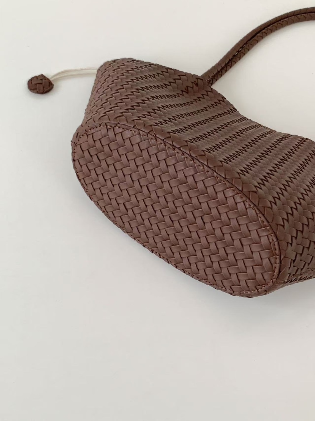 ドローストリングレイヤード風マグネットボタントートバッグ | 詳細画像14