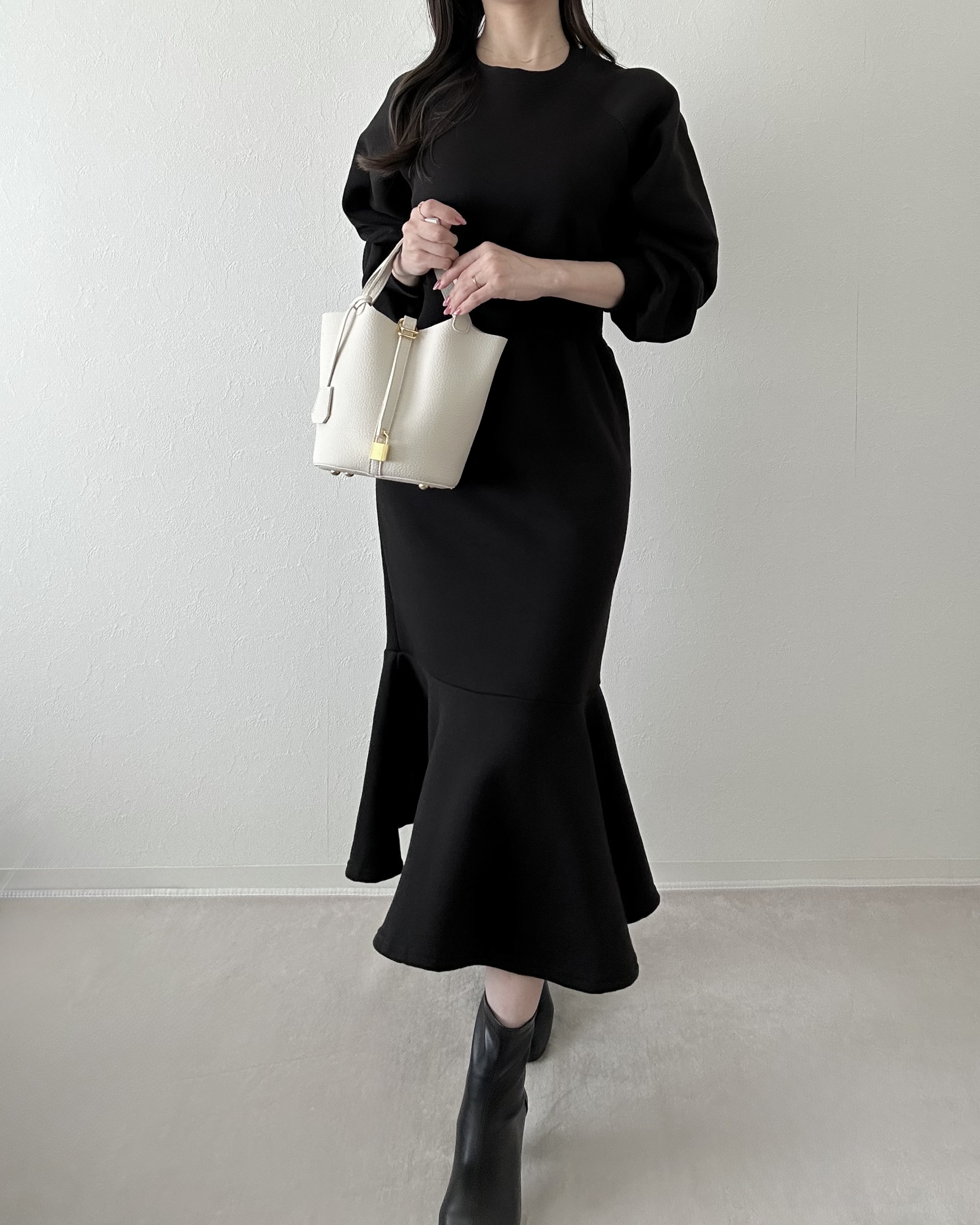 裏起毛ラグランマーメイドスウェットワンピース | 詳細画像8