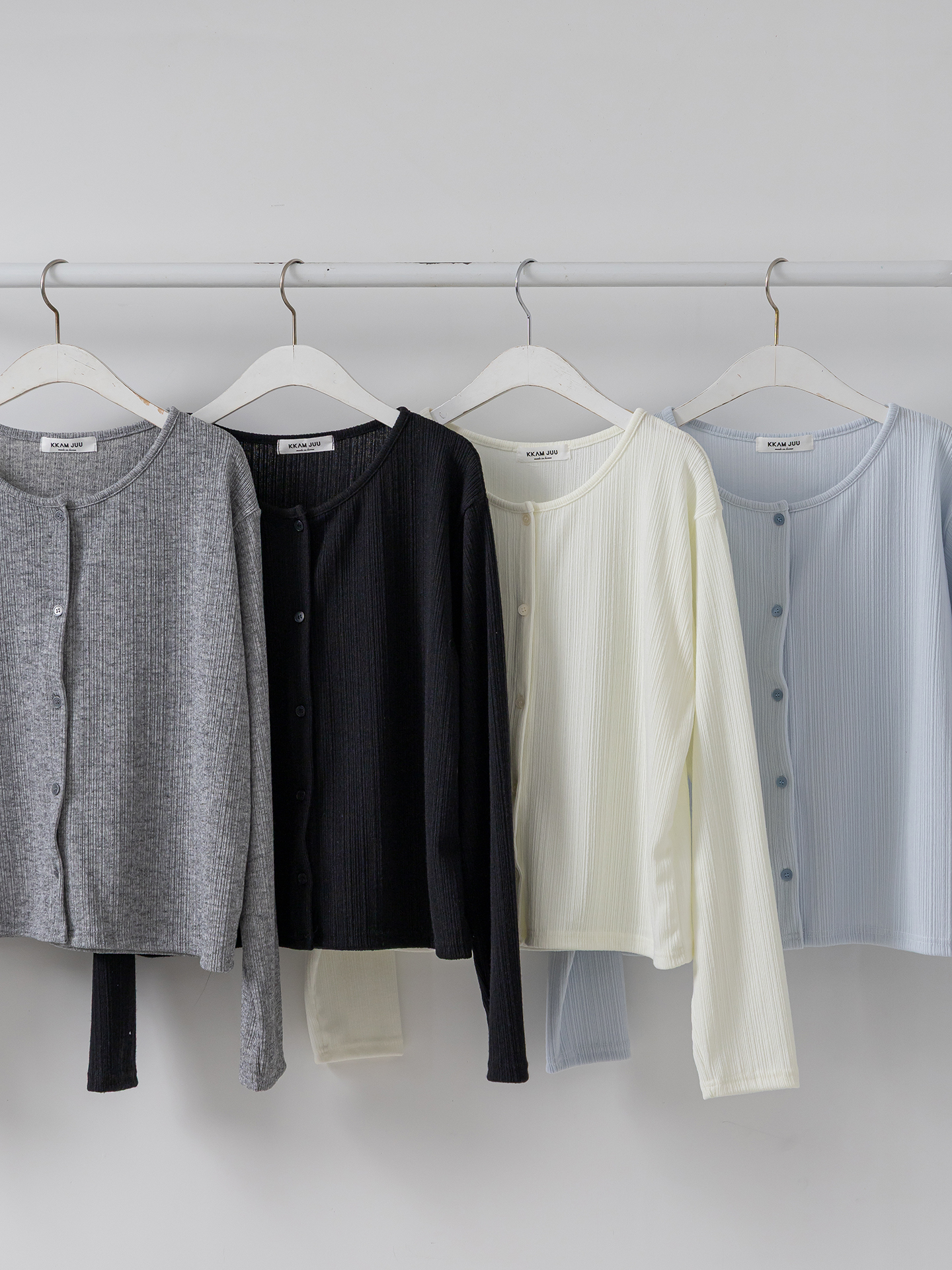 ボタンラウンドネックルーズ長袖カーディガン | 詳細画像32