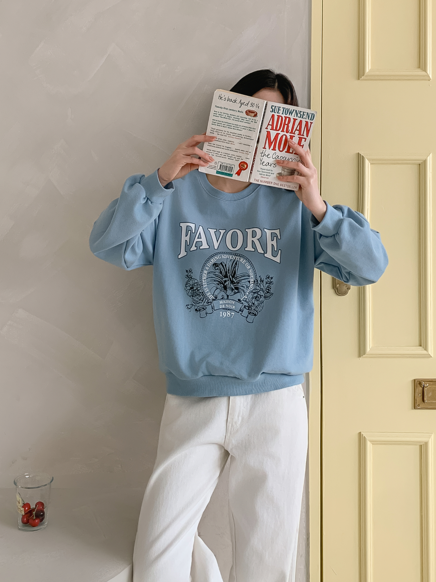 ラウンドネックルーズ長袖プリントスウェット | 詳細画像8