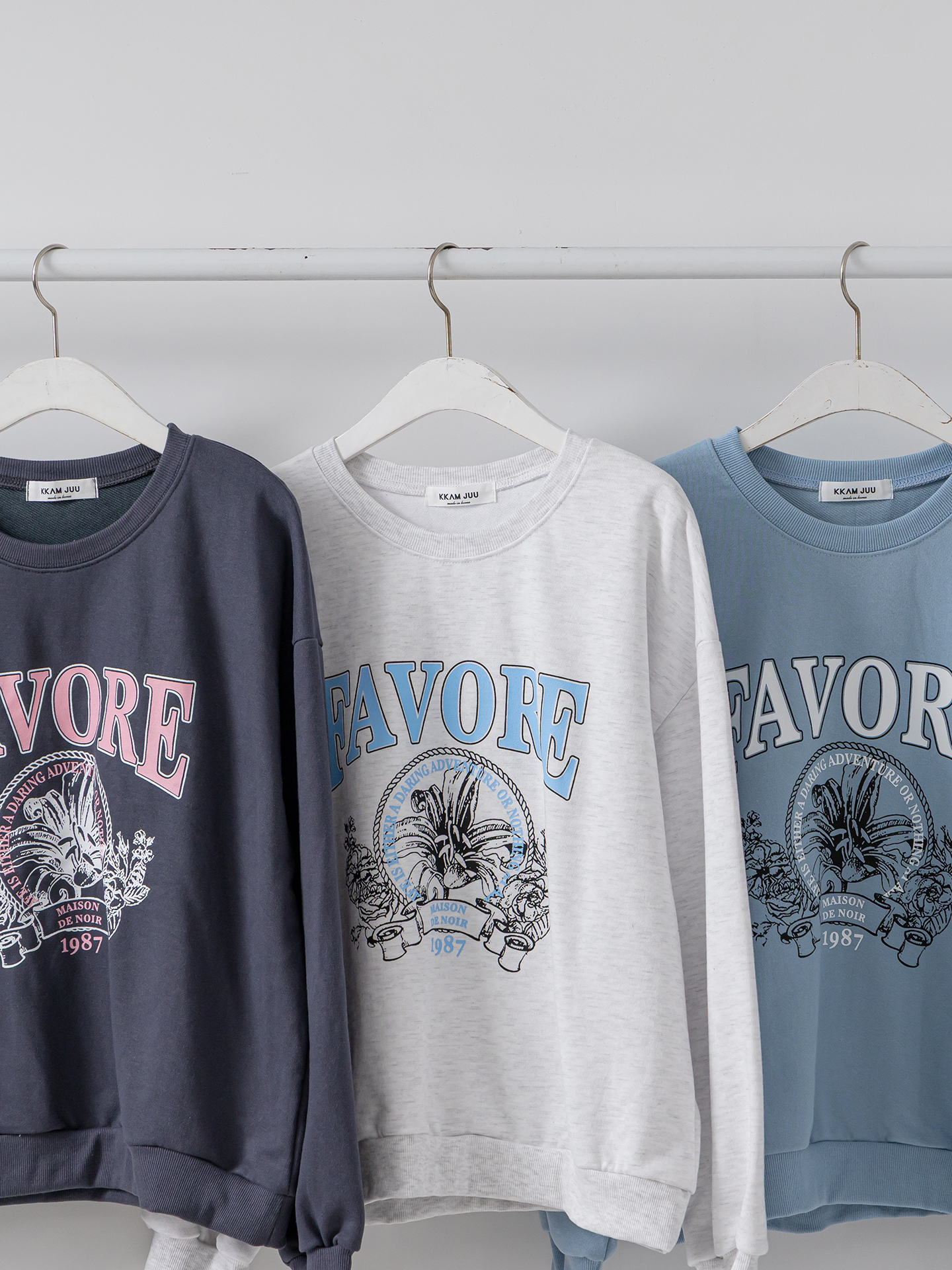 ラウンドネックルーズ長袖プリントスウェット | 詳細画像32