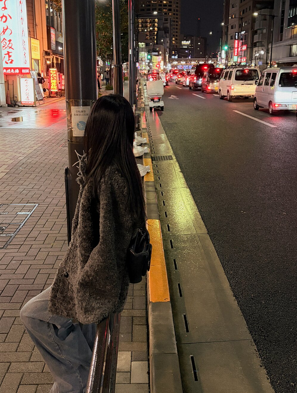 エコファーボタンハイネックポケットオーバーサイズ長袖ハーフコート | 詳細画像15