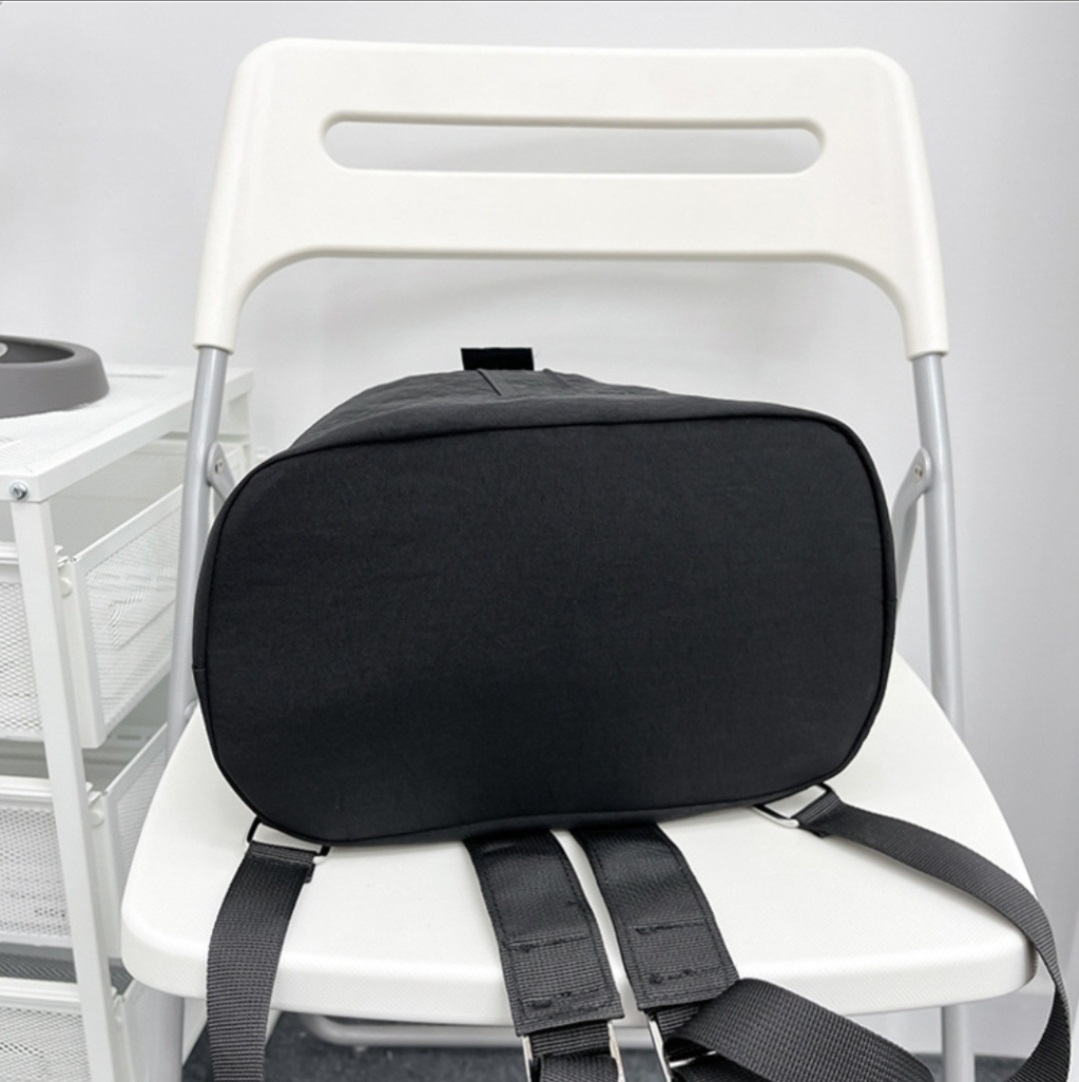 コットンドローストリングタック無地バックパック | 詳細画像11