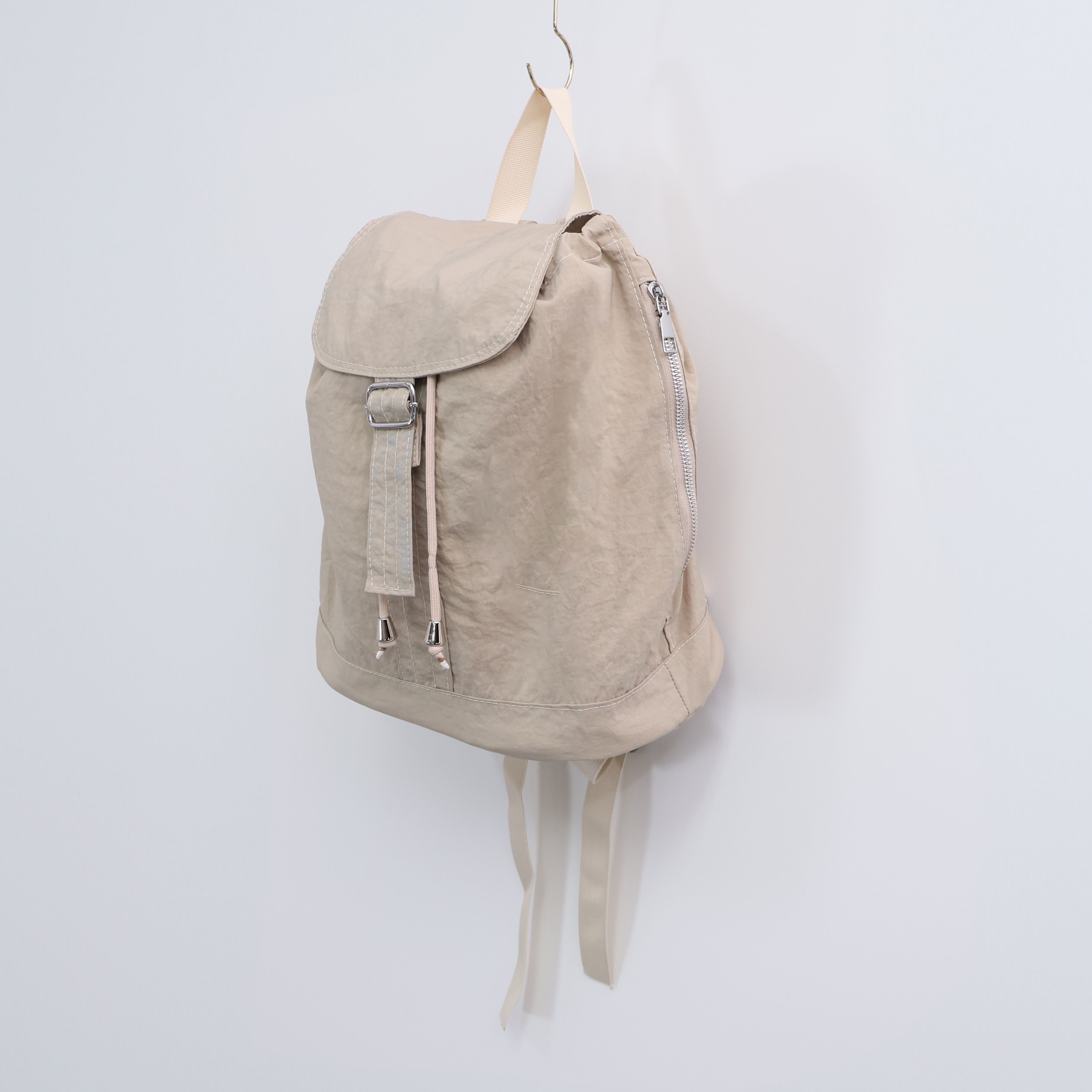 コットンドローストリングタック無地バックパック | 詳細画像22