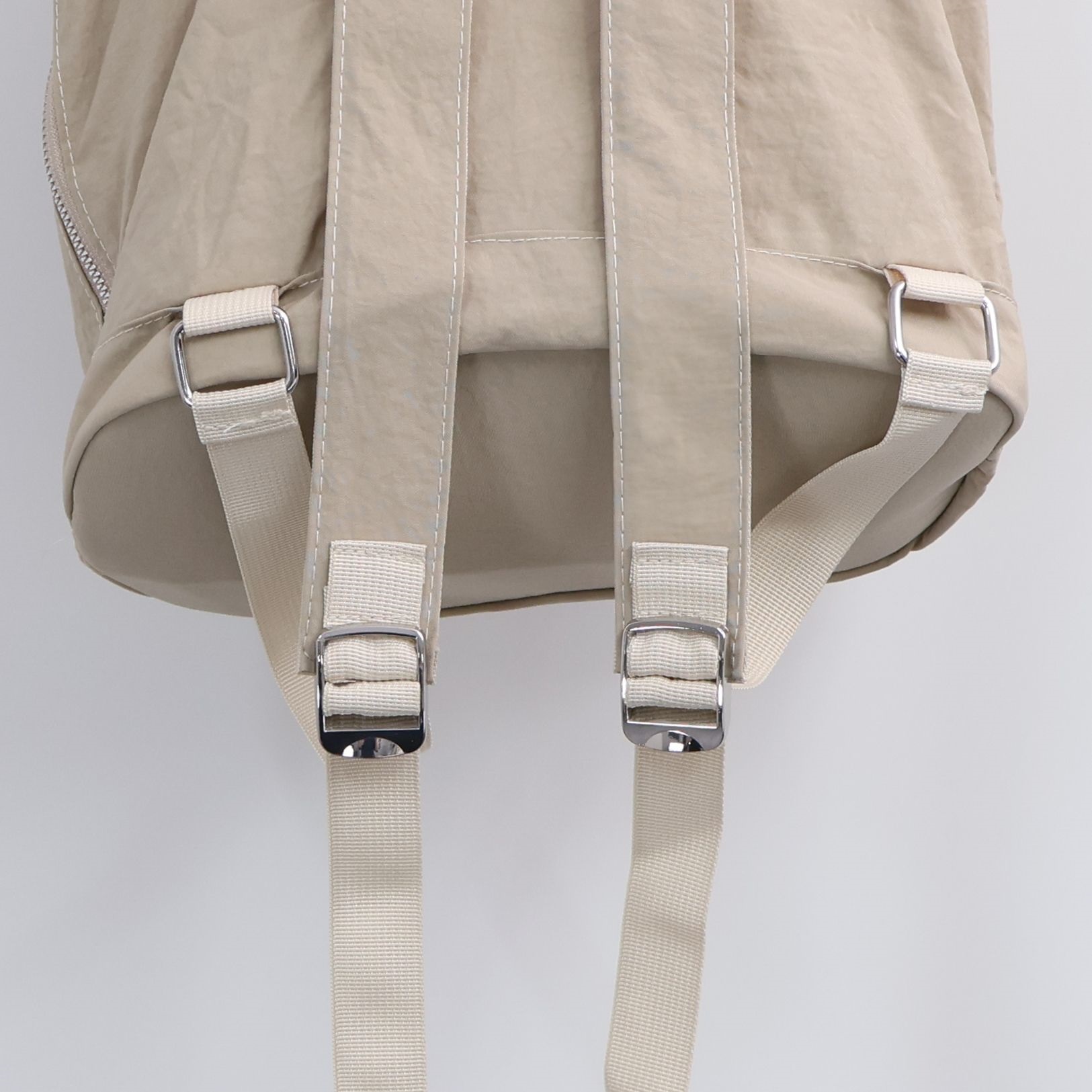 コットンドローストリングタック無地バックパック | 詳細画像25