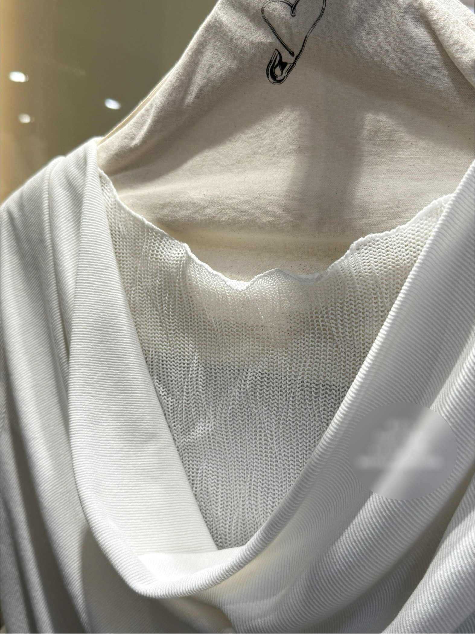 チュールコンビドレープレイヤード風ルーズ半袖ギャザーTシャツ | 詳細画像24