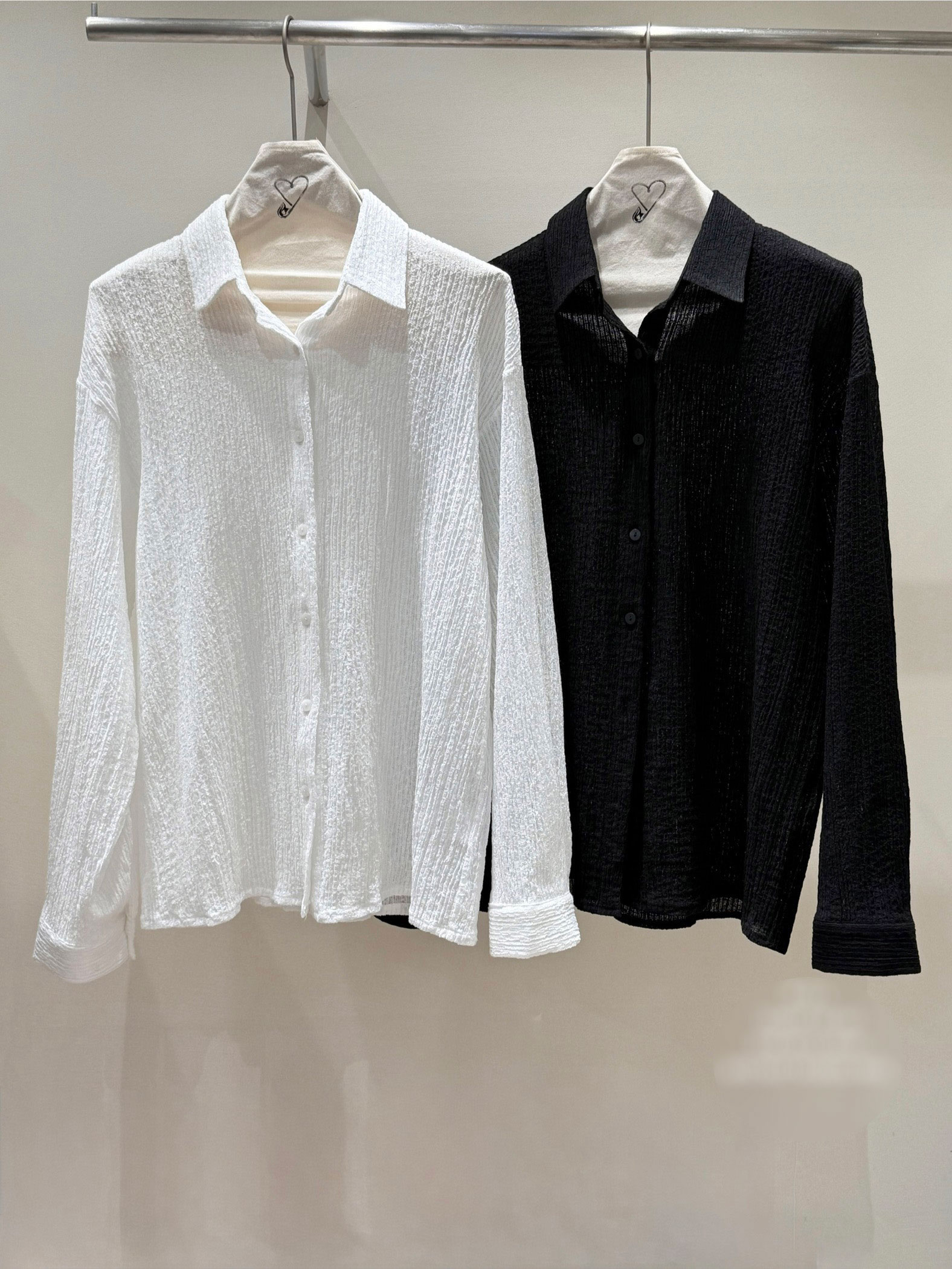 ボタンカラーリンクルオーバーサイズ長袖ブラウス | 詳細画像34