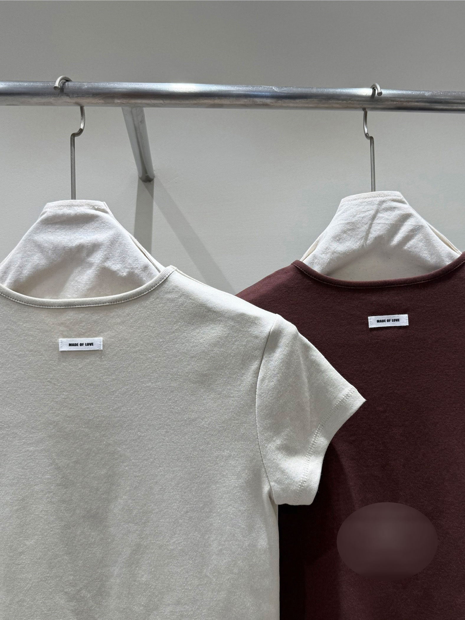 コットンラウンドネック半袖無地Tシャツ | 詳細画像26