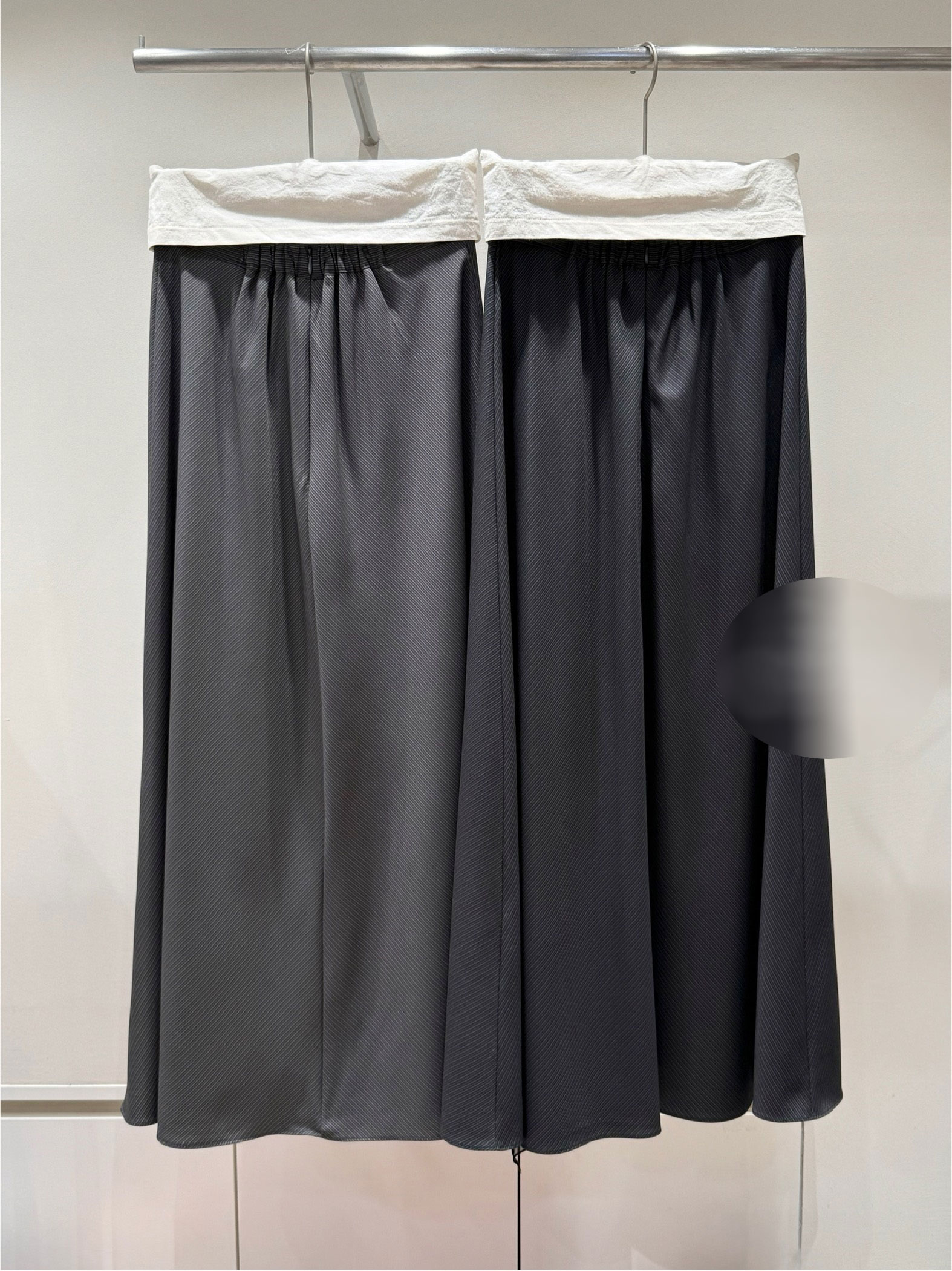 ロングフレアマーメイド無地スカートスカーフ付 | 詳細画像39