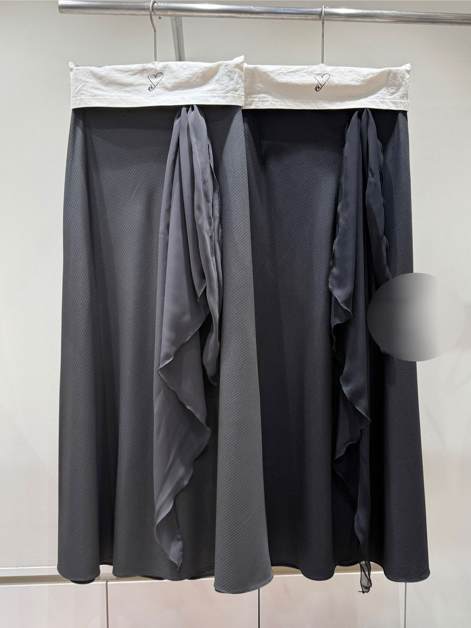 ロングフレアマーメイド無地スカートスカーフ付 | 詳細画像40