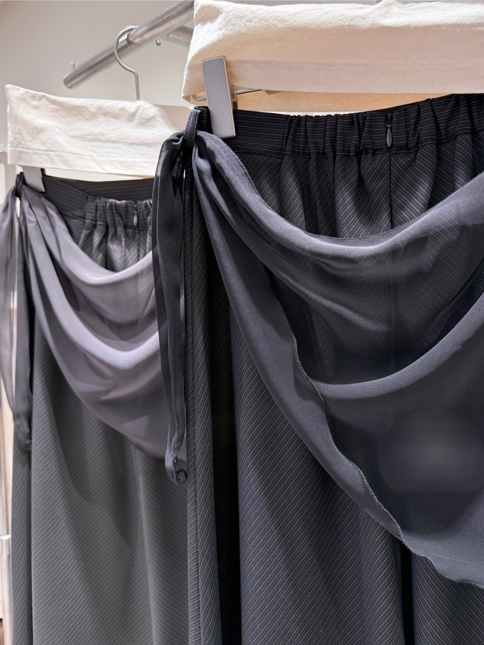 ロングフレアマーメイド無地スカートスカーフ付 | 詳細画像41