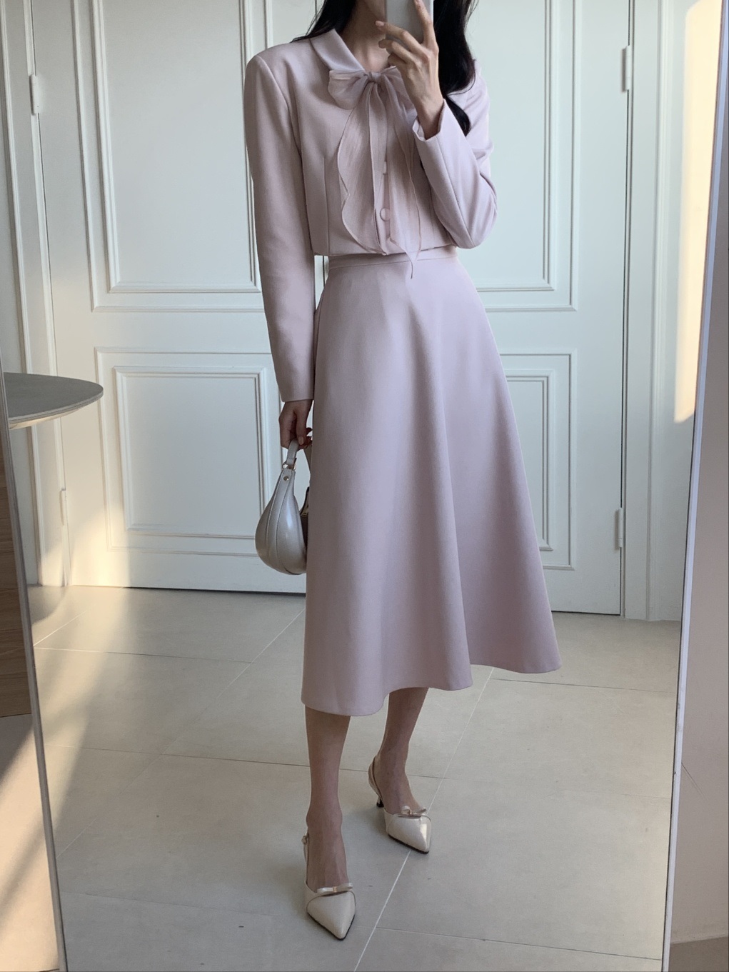 ラインIラインフレア無地スカート | 詳細画像3