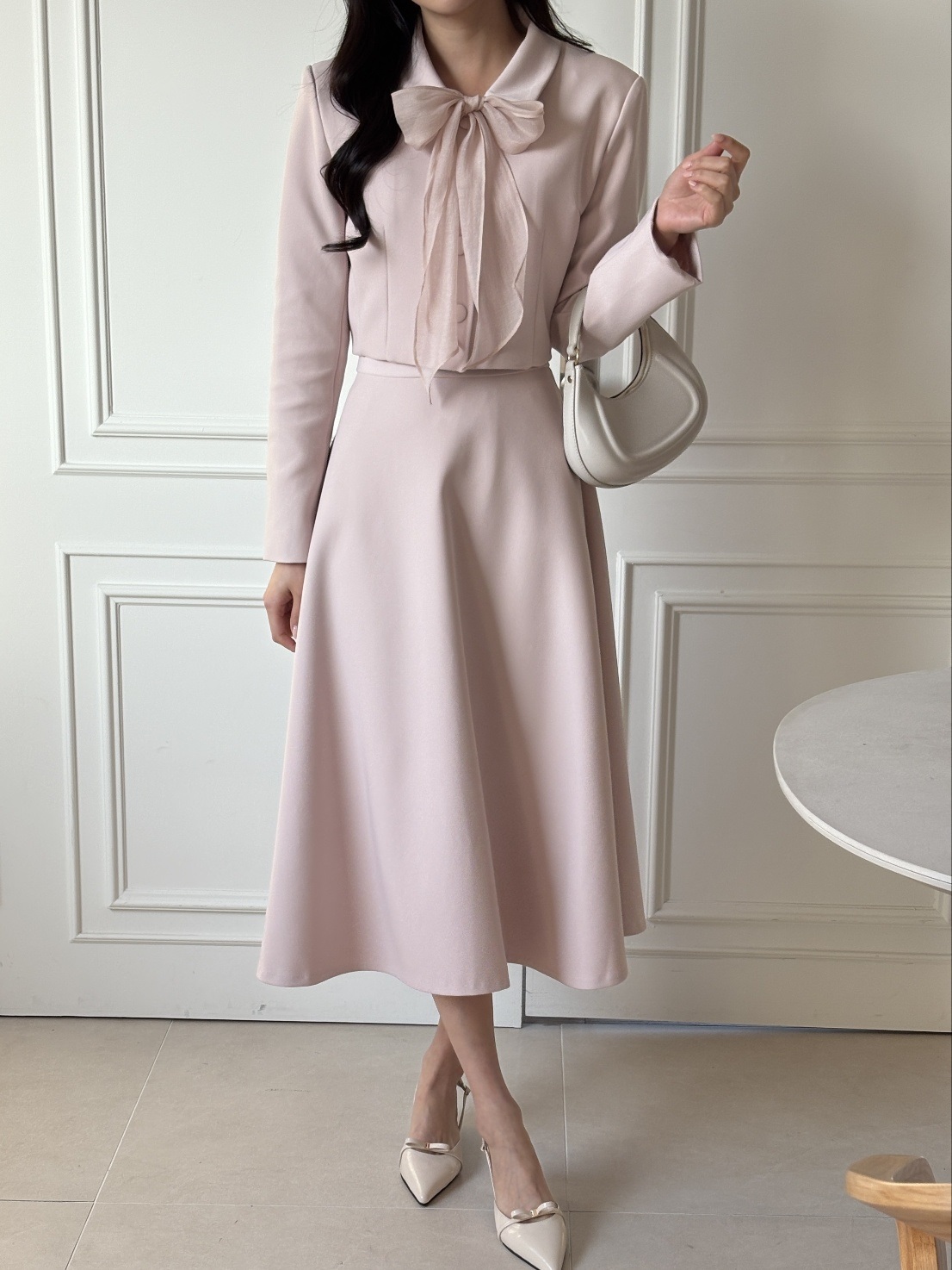 ラインIラインフレア無地スカート | 詳細画像13