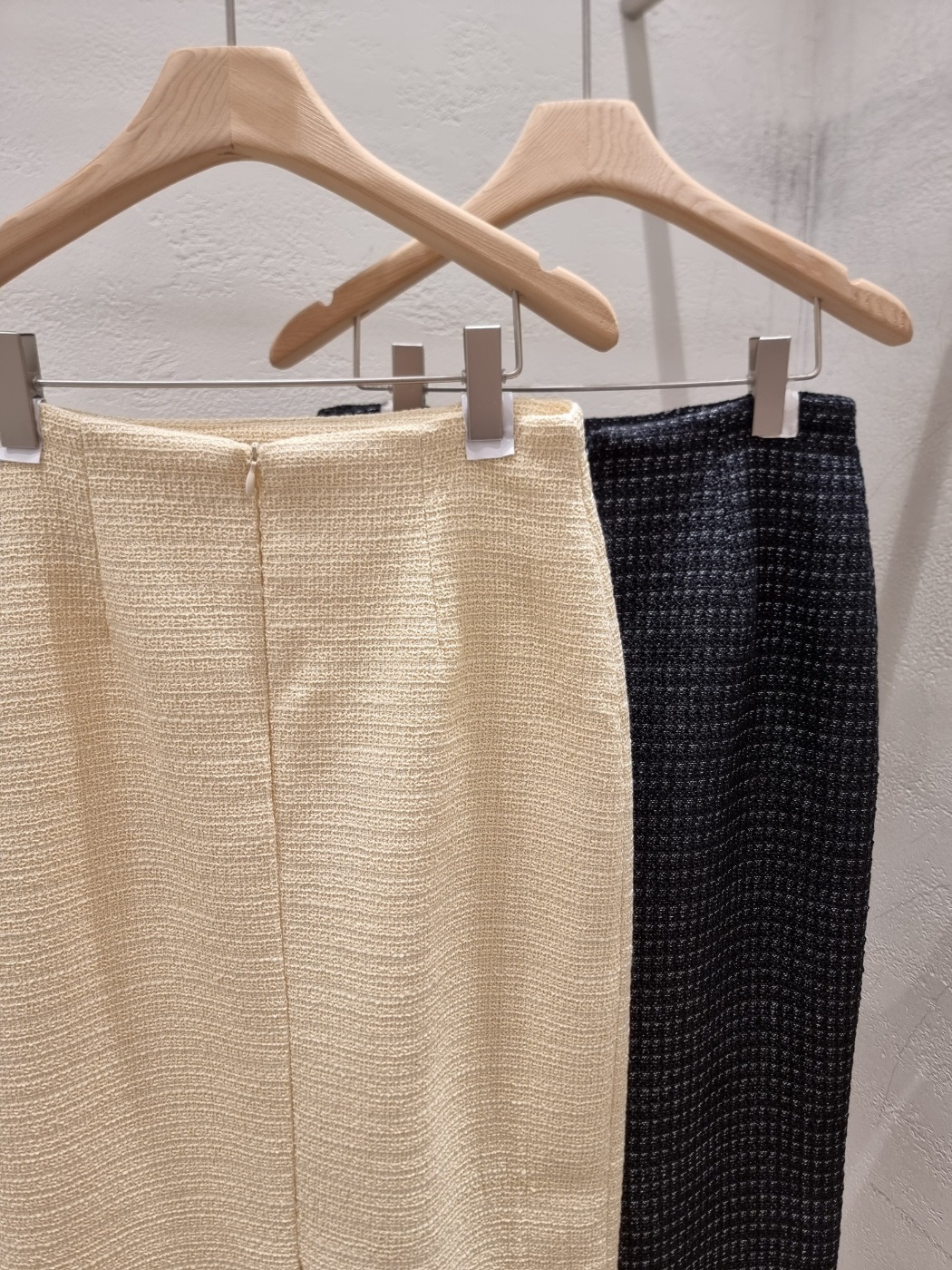 ツイードスリットフリンジHライン(ロング丈)配色スカート | 詳細画像20