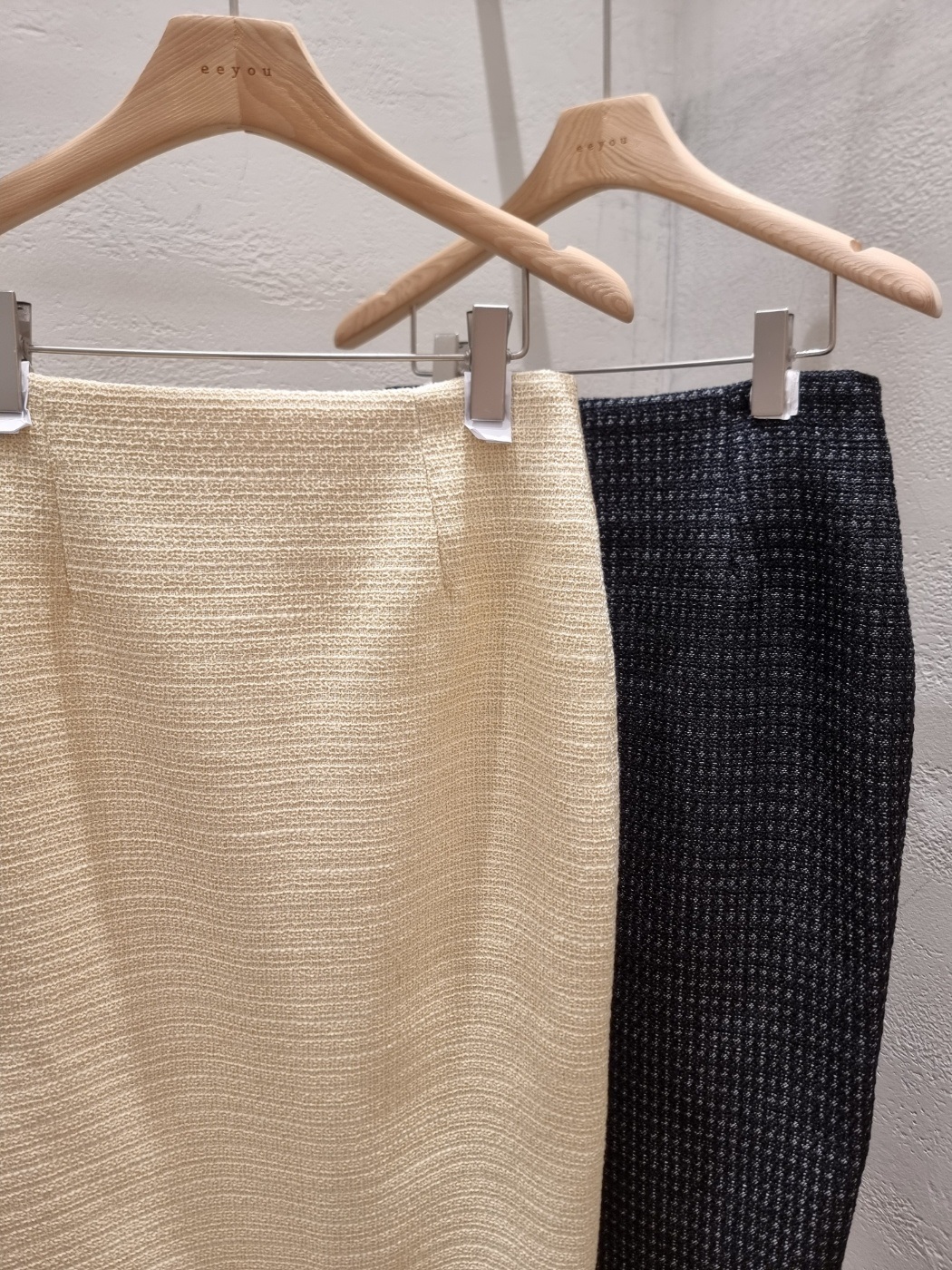 ツイードスリットフリンジHライン(ロング丈)配色スカート | 詳細画像18