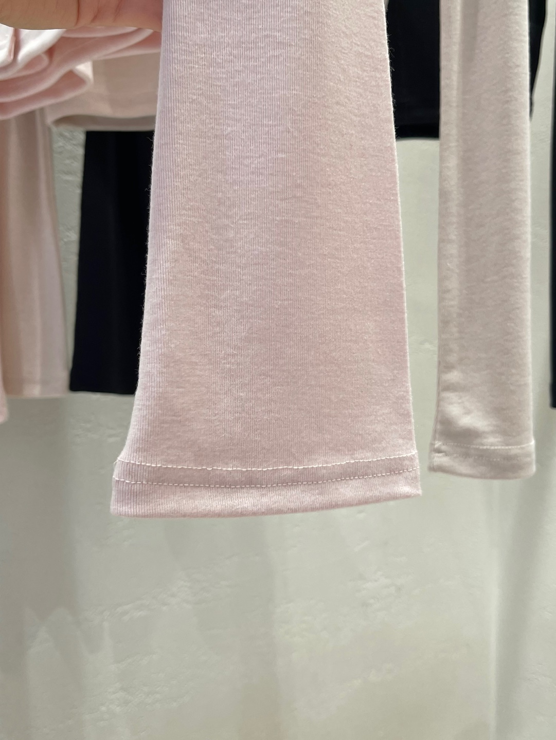 レースボタンラインクロップドスリム長袖カーディガンキャミソールアンサンブル | 詳細画像26