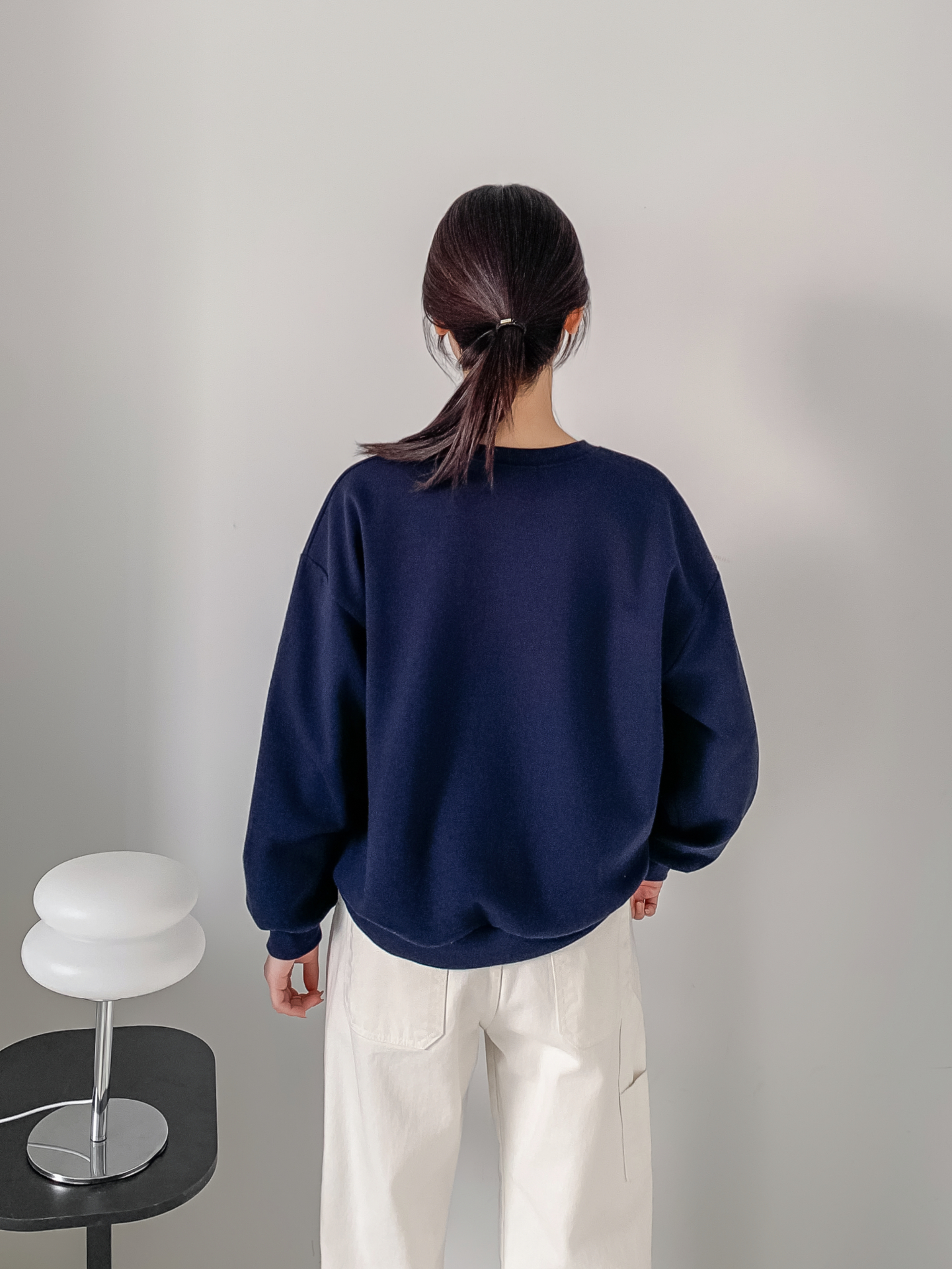 ラウンドネックオーバーサイズ長袖レタリングプリントスウェット | 詳細画像20