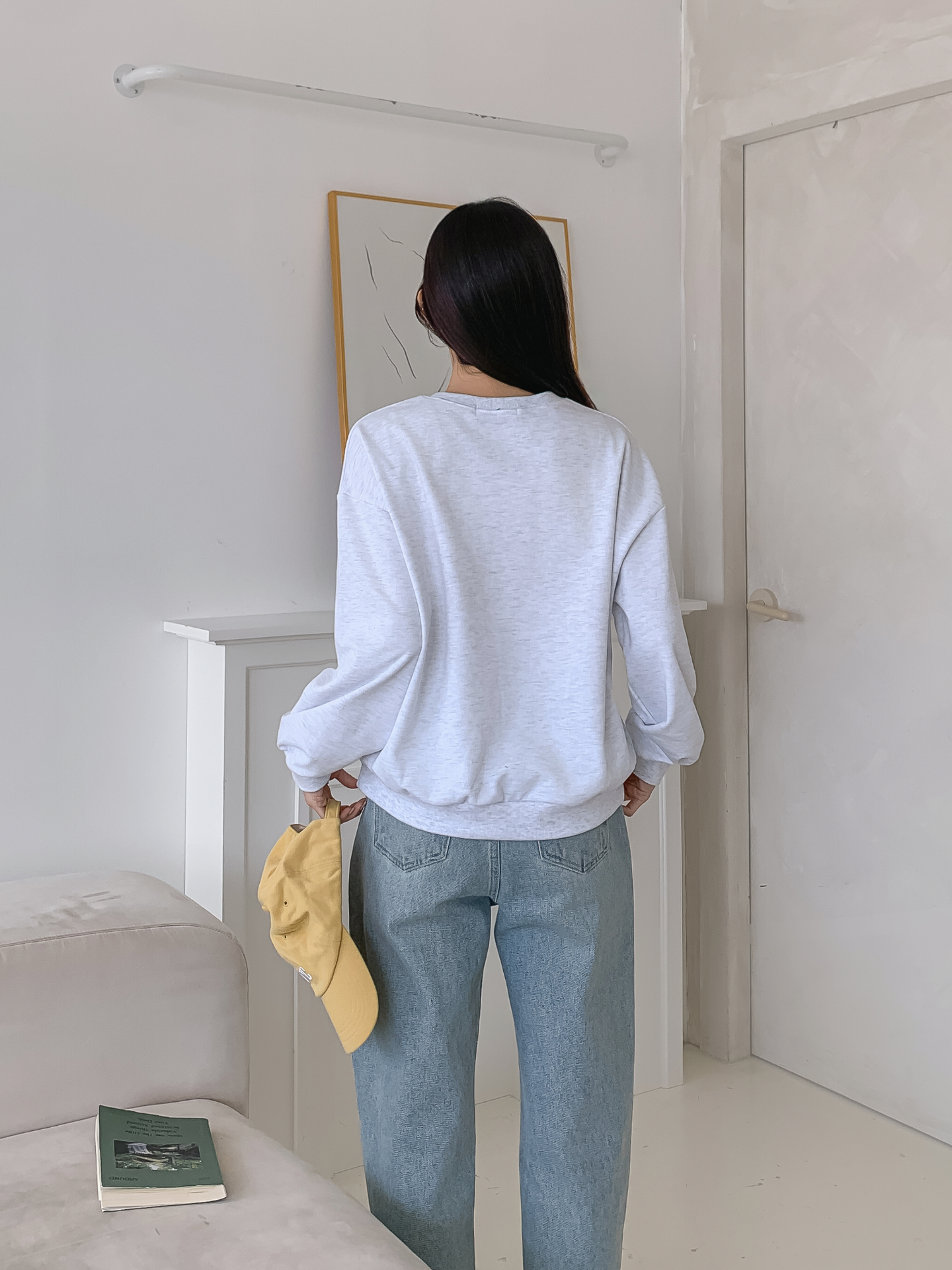 ラウンドネックルーズ長袖刺繍スウェット | 詳細画像7