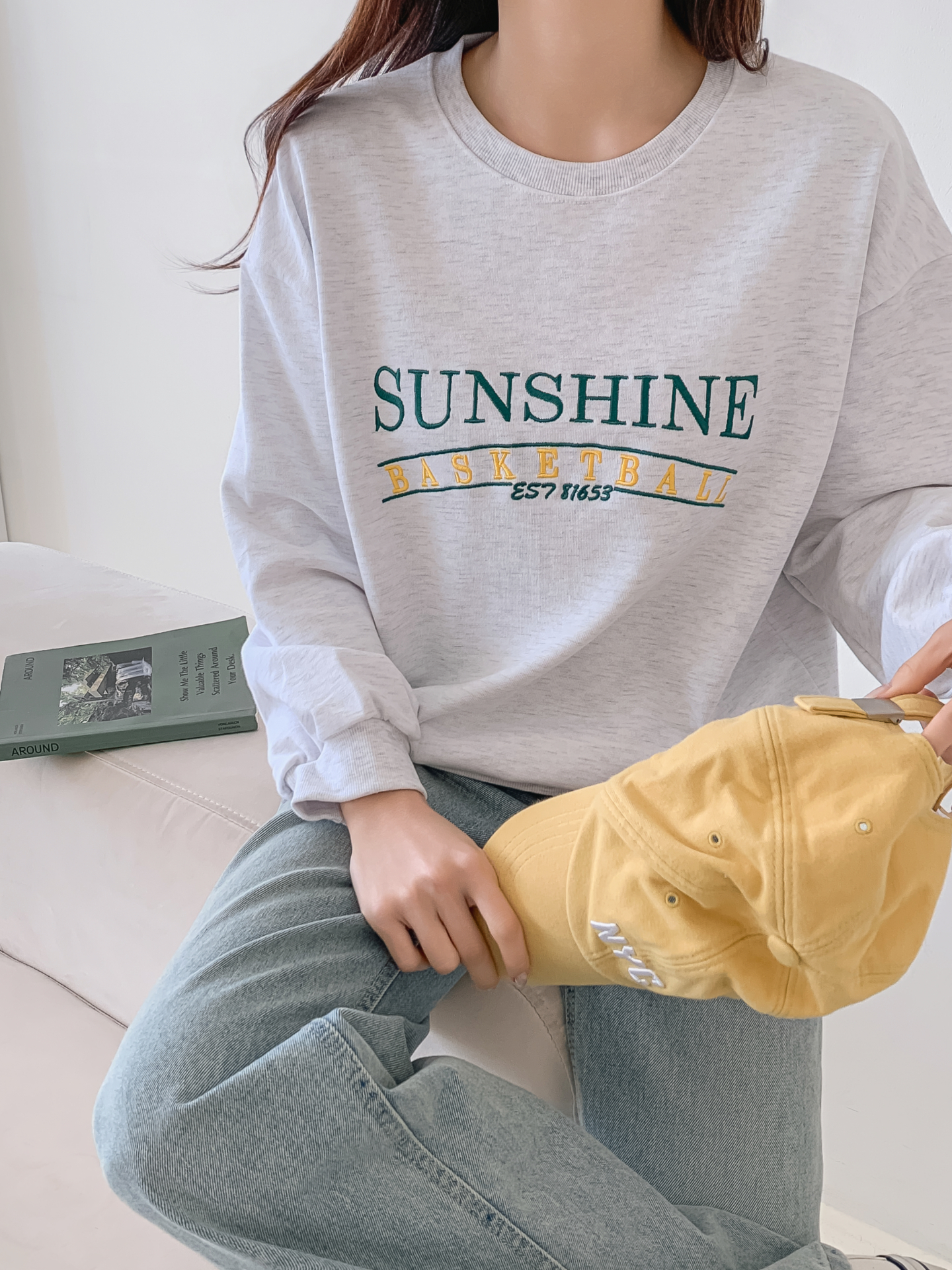 ラウンドネックルーズ長袖刺繍スウェット | 詳細画像11