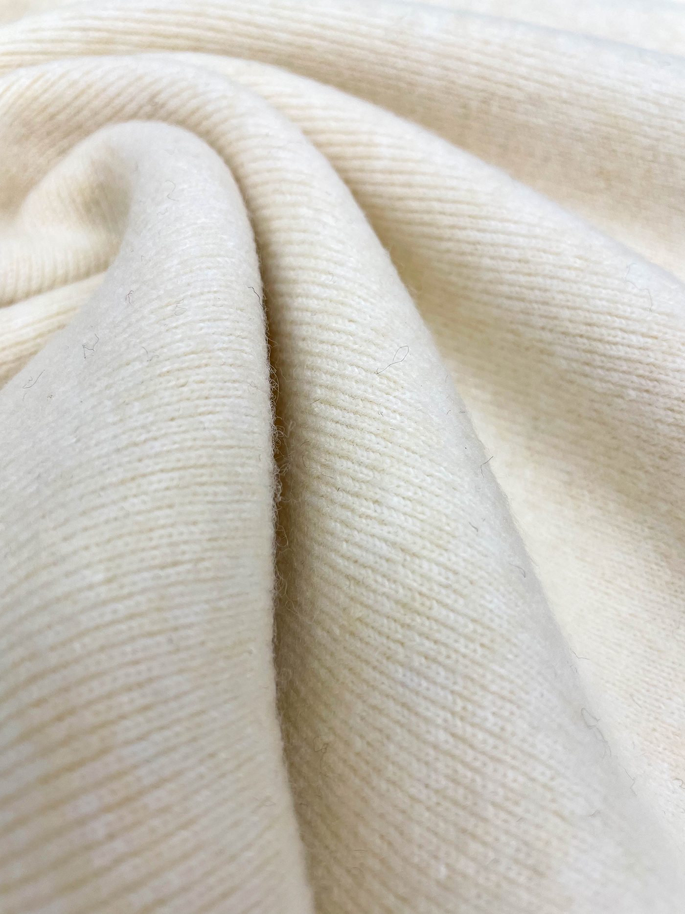 ウール混カラーパフスリーブラグランハーフボタンルーズ半袖無地ニット | 詳細画像14