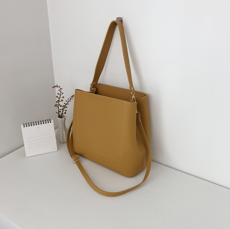 レザー調ジップアップDリング無地ショルダーバッグストラップセット(バックルあり) | 詳細画像30