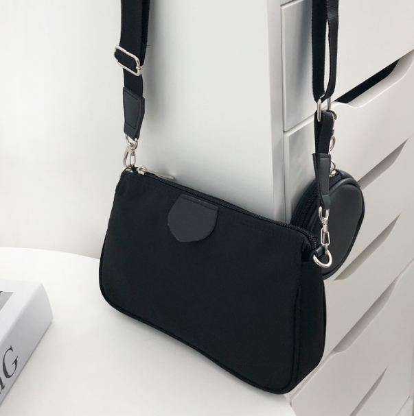 ジップアップポケットDリング無地ショルダーバッグポーチ付 | 詳細画像8